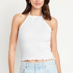 Halter Crop Top White Old Navy Womens XXL